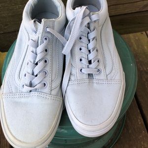 Baby Blue VANS Low Tops